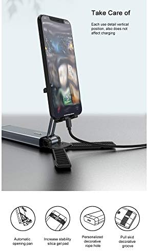 WPYYI Yeni Metal Mini Bir Katlanabilir Ayarlamak Cep telefon tutucu Masası Masaüstü Standı Akıllı telefon ve Tablet