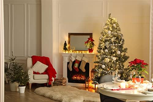 Caroline Hazineleri CK4019CS Noel Kar Taneleri Lakeland Terrier Noel Çorap, Şömine Asılı Çorap Noel Sezonu Parti