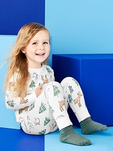 Carter'ın Unisex Çocuk 3 Parçalı Rahat Pamuklu Yılbaşı Pijama Takımı ile Basit Sevinçler