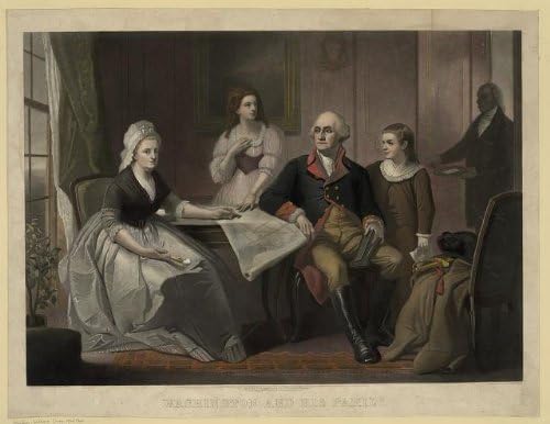 Tarihsel Bulgular Fotoğraf: George Washington ve Ailesi, c1865, Martha Washington, Nelly Custis Lewis, 3