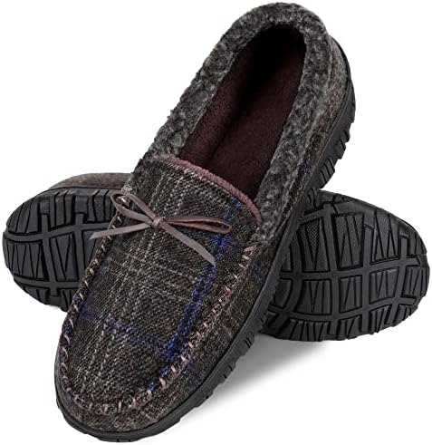 Bıgwow Erkek Terlik Moccasins ev ayakkabıları Erkekler için Kapalı Açık Bellek Köpük Terlik