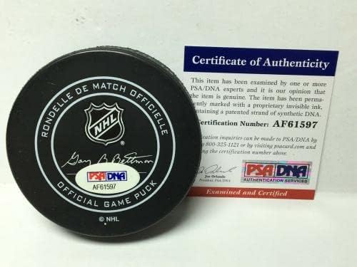 Daniel Sedin, Vancouver Canucks Hokey Diskini İmzaladı PSA AF61597 - İmzalı NHL Diskleri