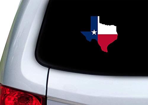 Texas Bayrağı Sticker Araba Çıkartması tampon çıkartması Yalnız Yıldız Devlet Kamyon Pencere (7 Büyük)