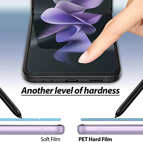 Kubbe Cam Whitestone GEN Film Ekran Koruyucu için Samsung Galaxy Z Flip 3 (2021) Anti-Kabarcık HD Temizle Sert Kaplamalı
