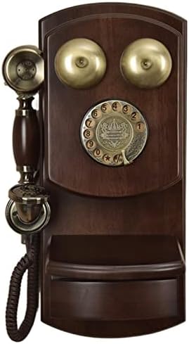 Counyball Döner Telefon Klasik Masa Telefonu Avrupa Tarzı Ofis Odası Oturma Amerikan Ev Dekorasyon Retro Sabit (Renk: